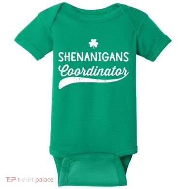 Funny Shenanigans Coordinator For St Patricks Day Outfit Baby Bodysuit