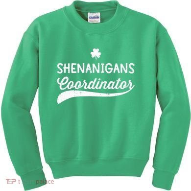Funny Shenanigans Coordinator For St Patricks Day Outfit Kids Sweatshirt