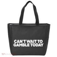 Funny Saying CanT Wait To Gamble Today Tote Bag thumb 0