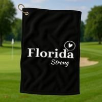 Florida Strong Community Strength Prayer Support Golf Towel thumb 1