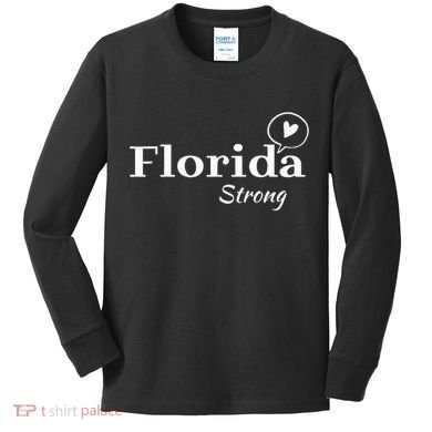 Florida Strong Community Strength Prayer Support Kids Long Sleeve Shirt