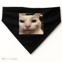 Funny Silly Cat Sarcastic Saying Funny Cat USA-Made Doggie Bandana thumb 0