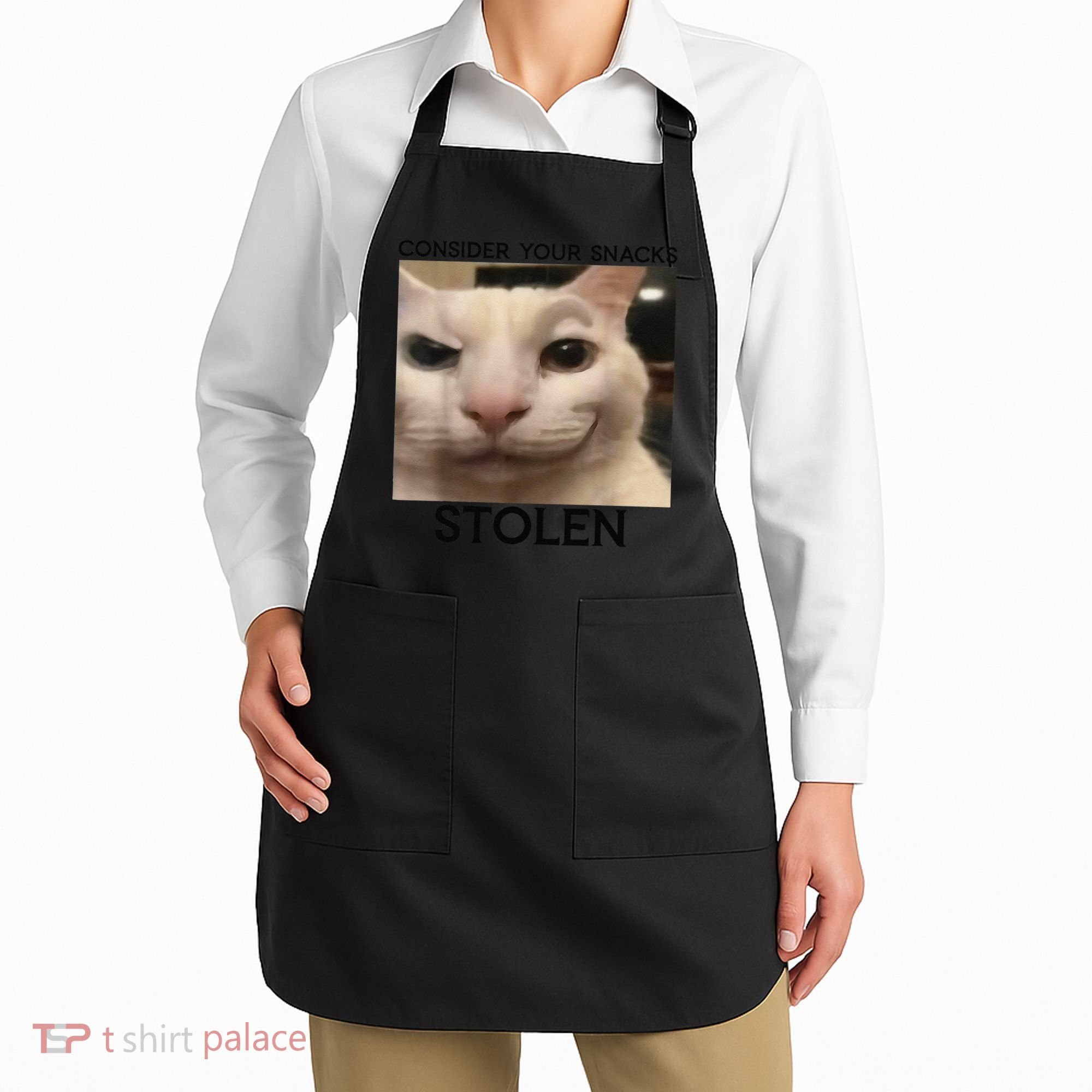 Funny Silly Cat Sarcastic Saying Funny Cat Apron