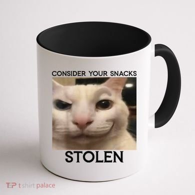 Funny Silly Cat Sarcastic Saying Funny Cat Coffee Mug back