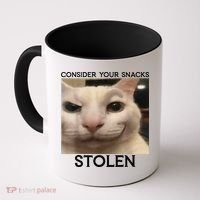 Funny Silly Cat Sarcastic Saying Funny Cat Coffee Mug thumb 0