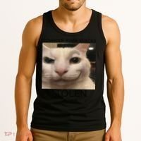 Funny Silly Cat Sarcastic Saying Funny Cat Tank Top thumb 3