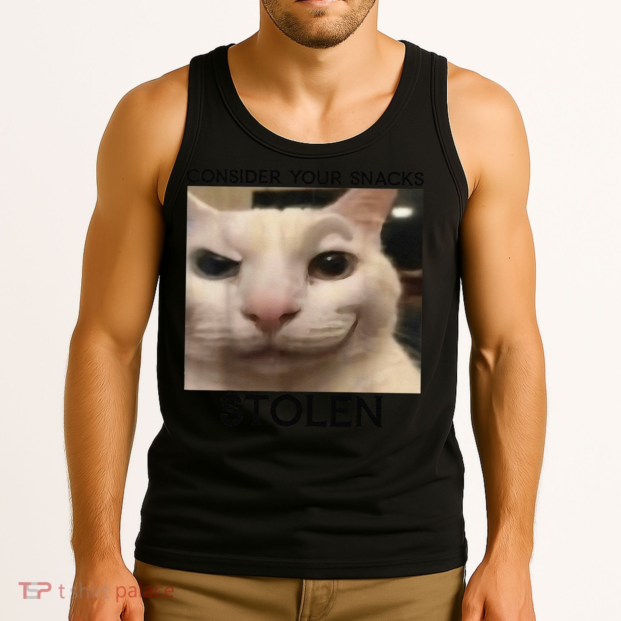 Funny Silly Cat Sarcastic Saying Funny Cat Tank Top