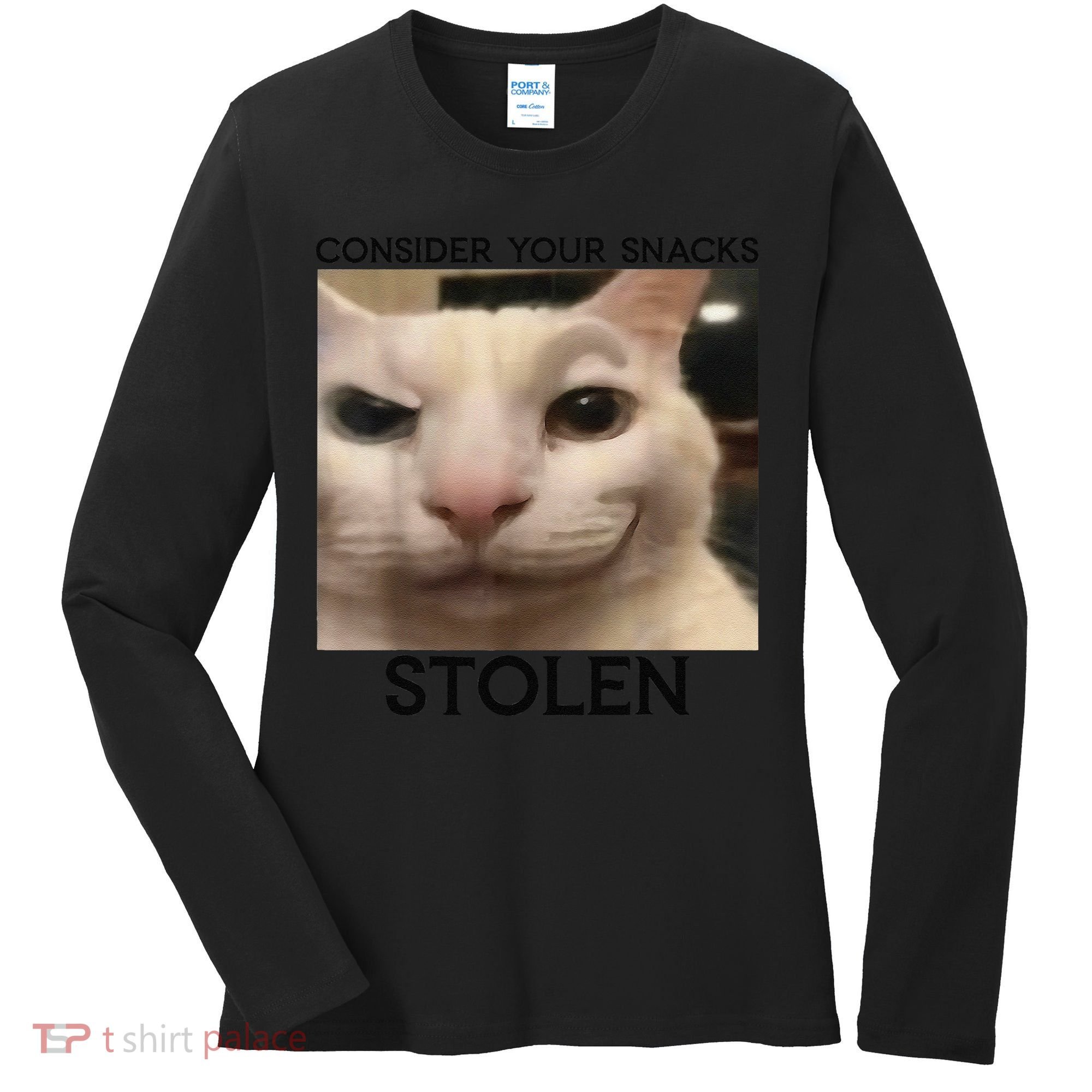 Funny Silly Cat Sarcastic Saying Funny Cat Women's Long Sleeve Shirt