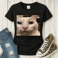 Funny Silly Cat Sarcastic Saying Funny Cat Women's T-Shirt thumb 3
