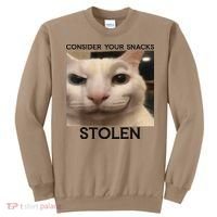 Funny Silly Cat Sarcastic Saying Funny Cat Sweatshirt thumb 0