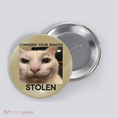 Funny Silly Cat Sarcastic Saying Funny Cat Button