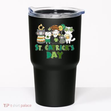 Funny St Catrick's Day St Patrick's Day Cats Tumbler