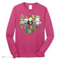 Funny St Catrick's Day St Patrick's Day Cats Long Sleeve Shirt thumb 0