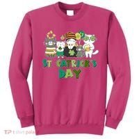 Funny St Catrick's Day St Patrick's Day Cats Sweatshirt thumb 0