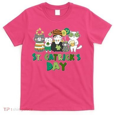 Funny St Catrick's Day St Patrick's Day Cats T-Shirt