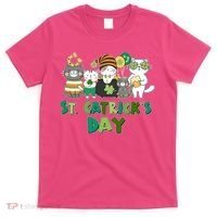 Funny St Catrick's Day St Patrick's Day Cats T-Shirt thumb 0