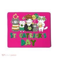 Funny St Catrick's Day St Patrick's Day Cats Mousepad thumb 0