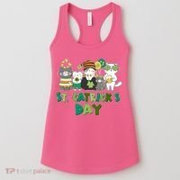 Funny St Catrick's Day St Patrick's Day Cats Women's Tank Top thumb 0