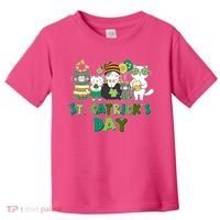 Funny St Catrick's Day St Patrick's Day Cats Toddler T-Shirt thumb 0