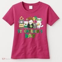 Funny St Catrick's Day St Patrick's Day Cats Women's T-Shirt thumb 0
