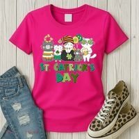 Funny St Catrick's Day St Patrick's Day Cats Women's T-Shirt thumb 3