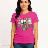 Funny St Catrick's Day St Patrick's Day Cats Women's T-Shirt thumb 4