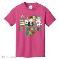 Funny St Catrick's Day St Patrick's Day Cats Kids T-Shirt thumb 0