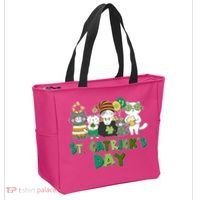 Funny St Catrick's Day St Patrick's Day Cats Tote Bag thumb 2