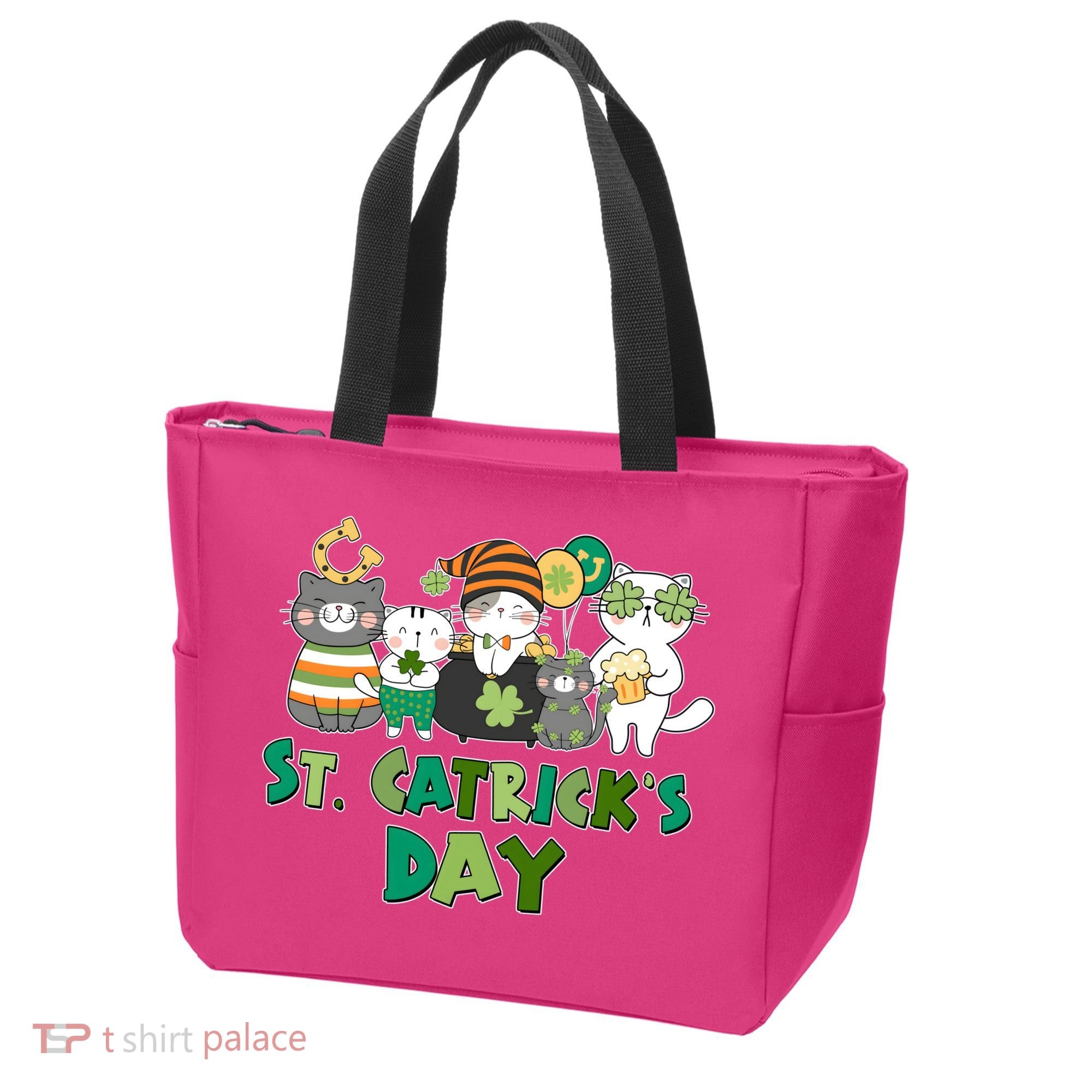 Funny St Catrick's Day St Patrick's Day Cats Tote Bag
