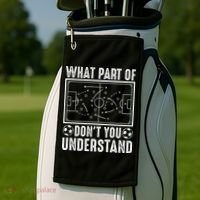 Funny Soccer Coach Gift What Part Don't You Understand Golf Towel thumb 2