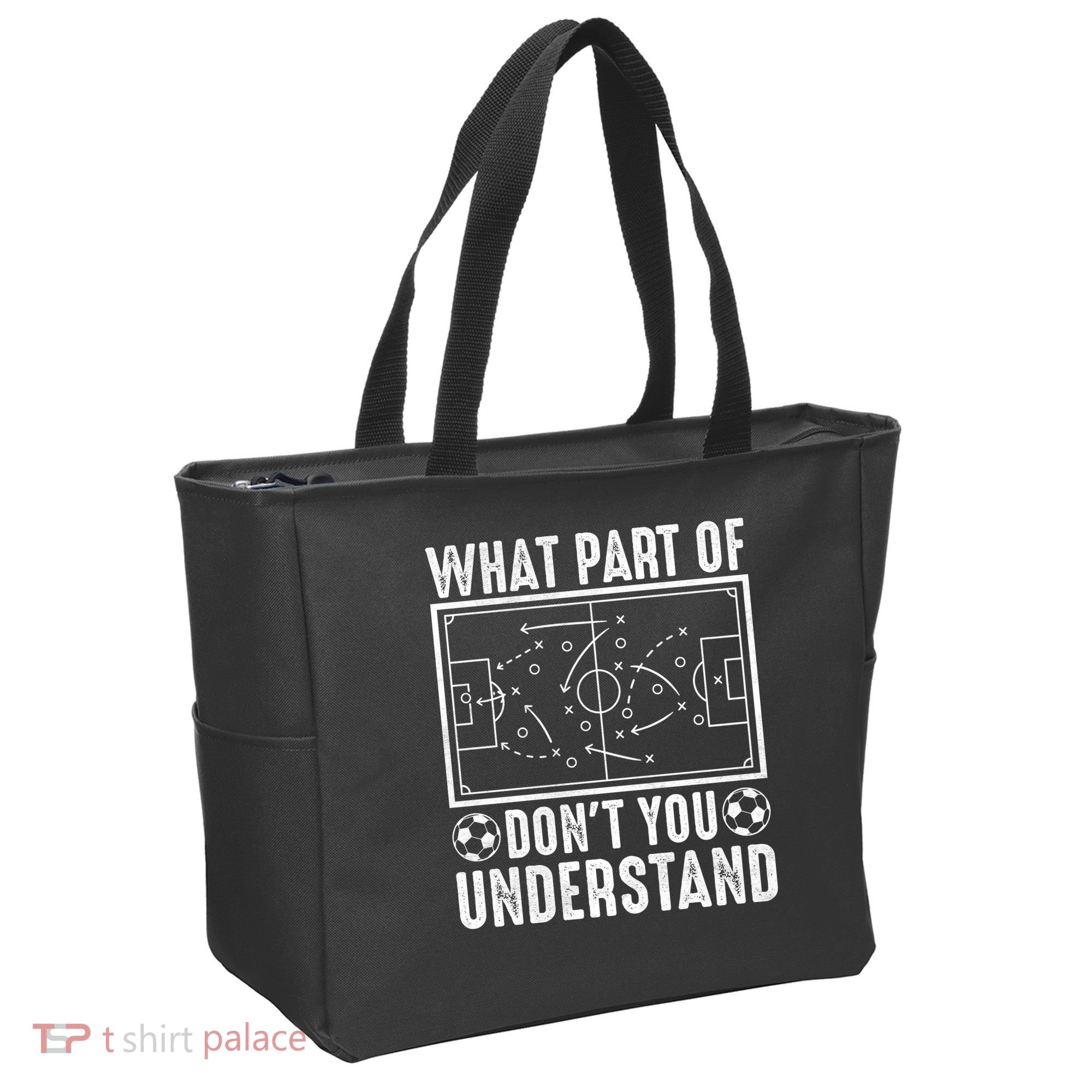 Funny Soccer Coach Gift What Part Don't You Understand Tote Bag