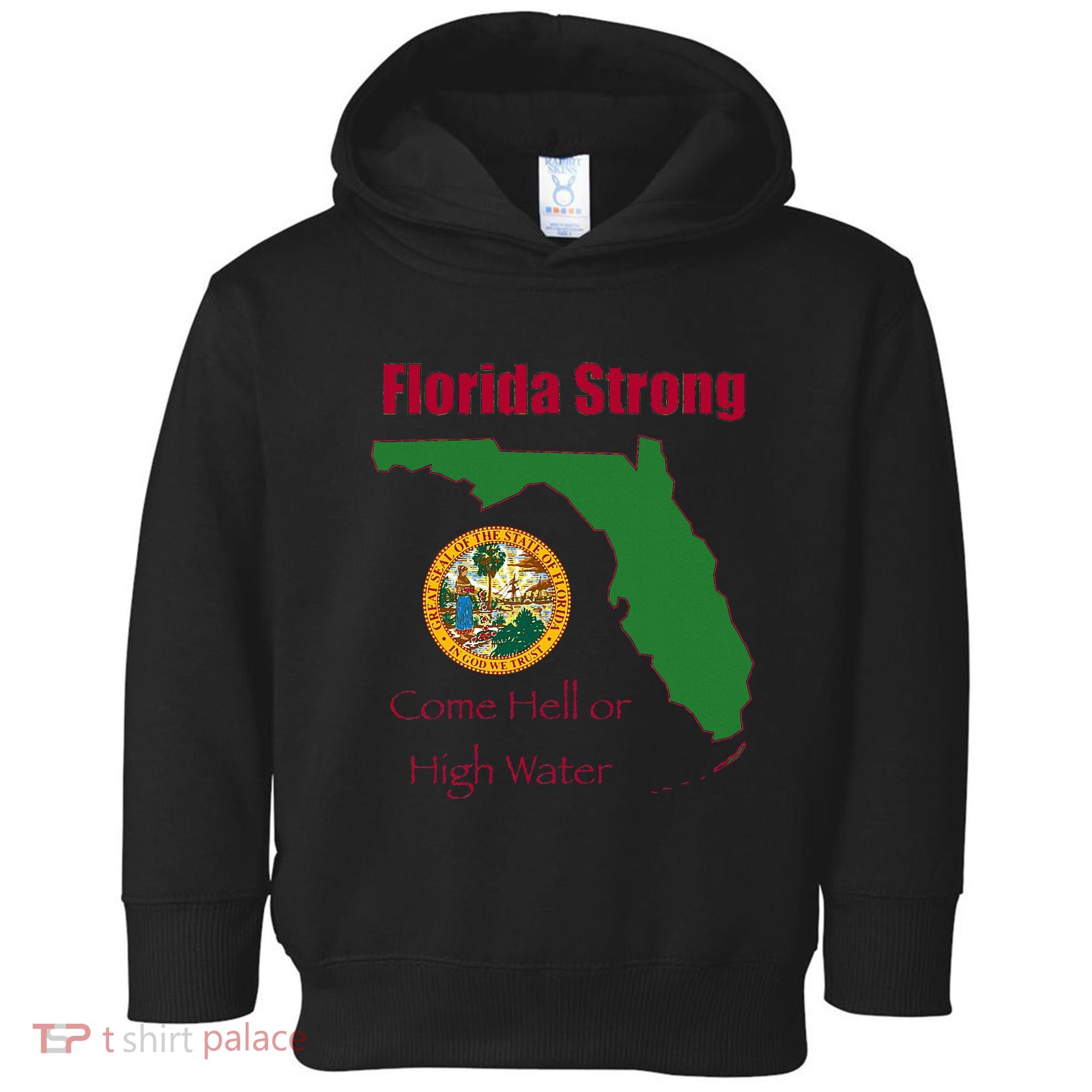 Florida Strong Come Hell Or High Water Toddler Hoodie