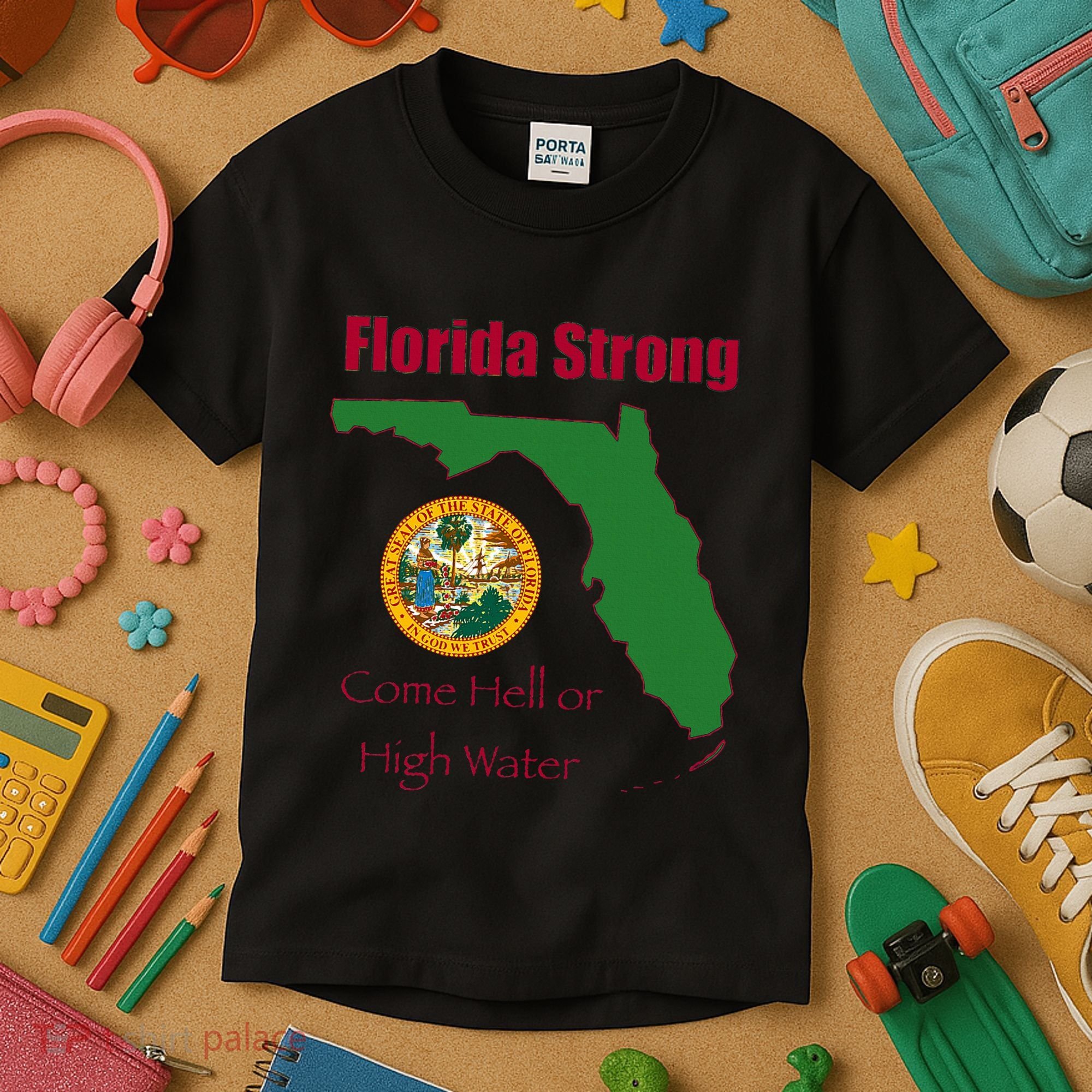 Florida Strong Come Hell Or High Water Kids T-Shirt