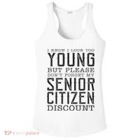Funny Senior Citizen Reminder Ladies PosiCharge Competitor Racerback Tank thumb 0