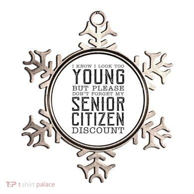 Funny Senior Citizen Reminder Ornament