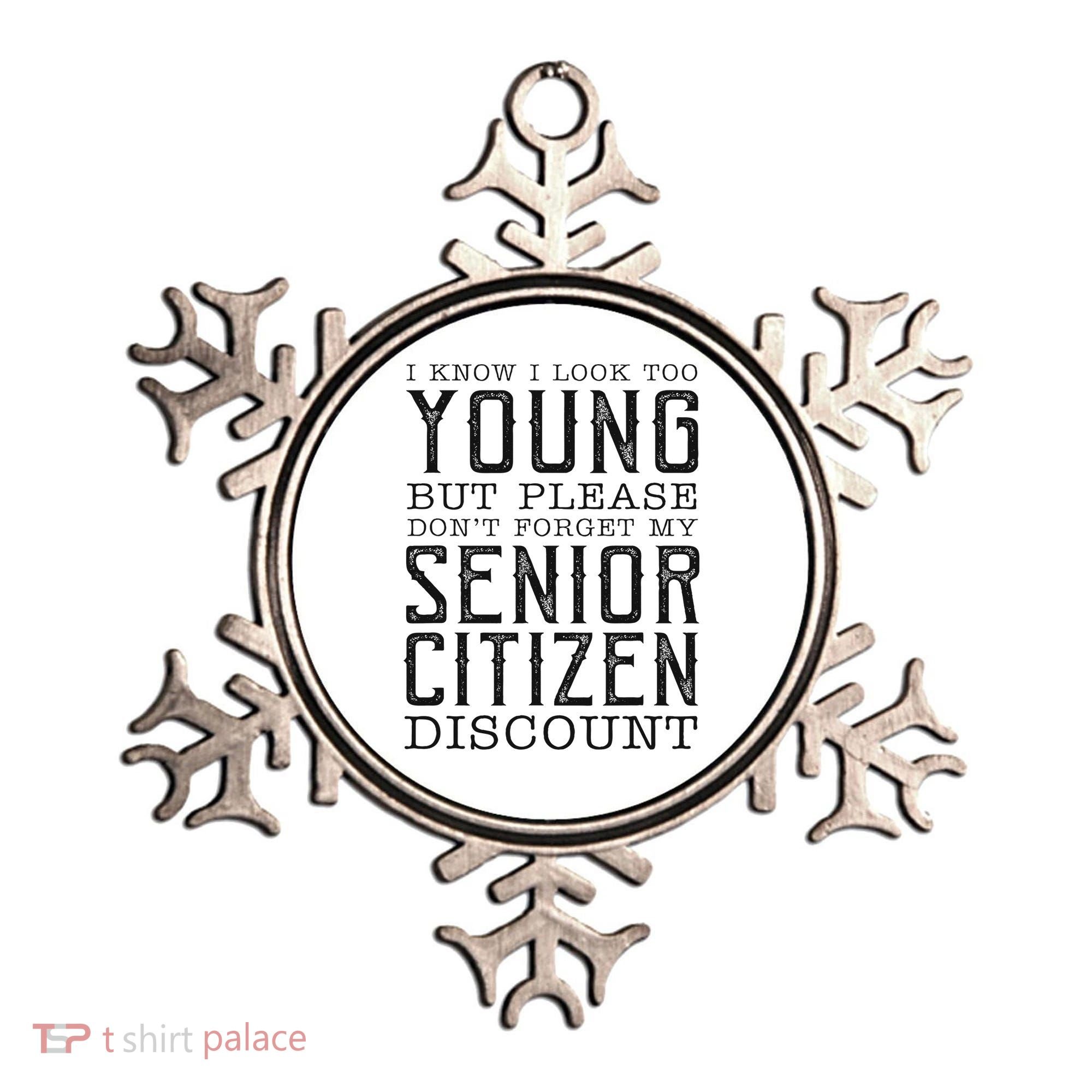 Funny Senior Citizen Reminder Ornament
