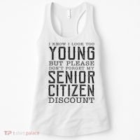Funny Senior Citizen Reminder Women's Tank Top thumb 0