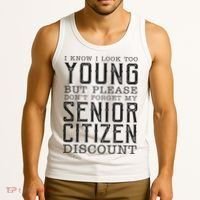Funny Senior Citizen Reminder Tank Top thumb 3