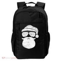 Funny Santa Claus Face Sunglasses With Hat Beard Christmas Backpack thumb 0