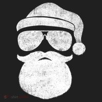 Funny Santa Claus Face Sunglasses With Hat Beard Christmas Beanie thumb 2