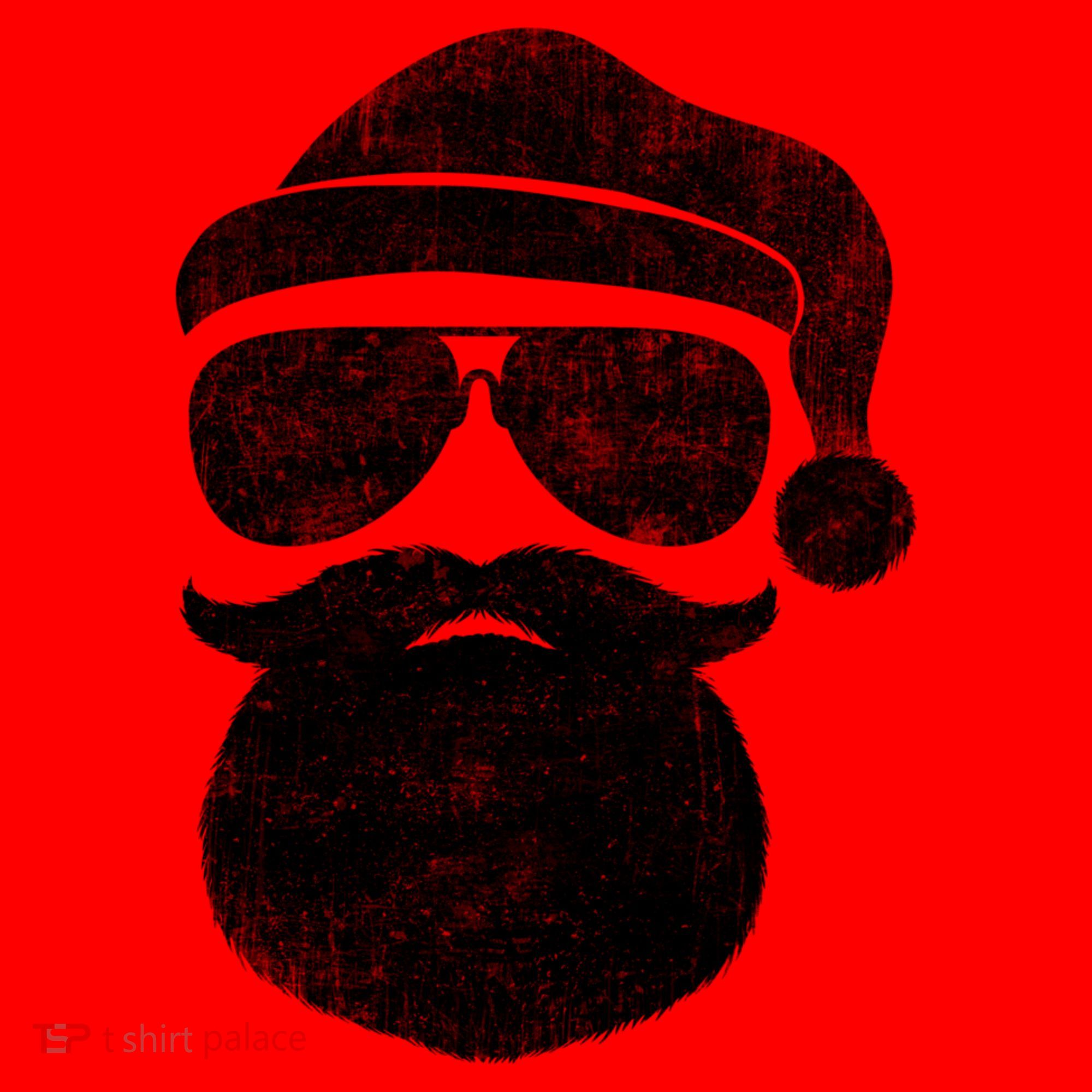 Funny Santa Claus Face Sunglasses With Hat Beard Christmas Santa Hat