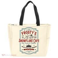 FrostyS Snowflake Cafe With Hot Cocoa And Cookies Christmas Tote Bag thumb 0