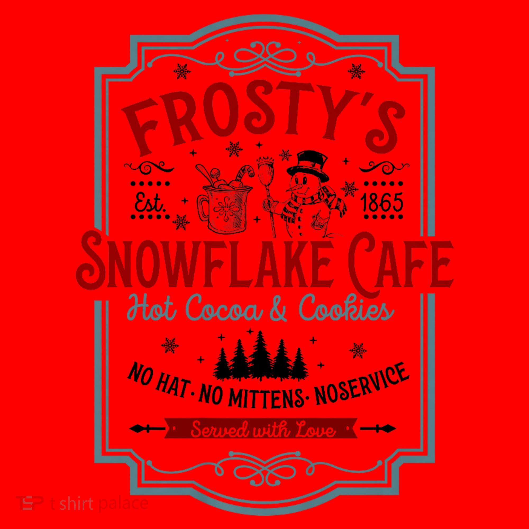 FrostyS Snowflake Cafe With Hot Cocoa And Cookies Christmas Santa Hat