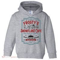 FrostyS Snowflake Cafe With Hot Cocoa And Cookies Christmas Toddler Hoodie thumb 0