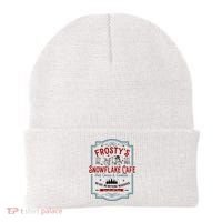 FrostyS Snowflake Cafe With Hot Cocoa And Cookies Christmas Beanie thumb 0