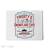 FrostyS Snowflake Cafe With Hot Cocoa And Cookies Christmas Mousepad thumb 0