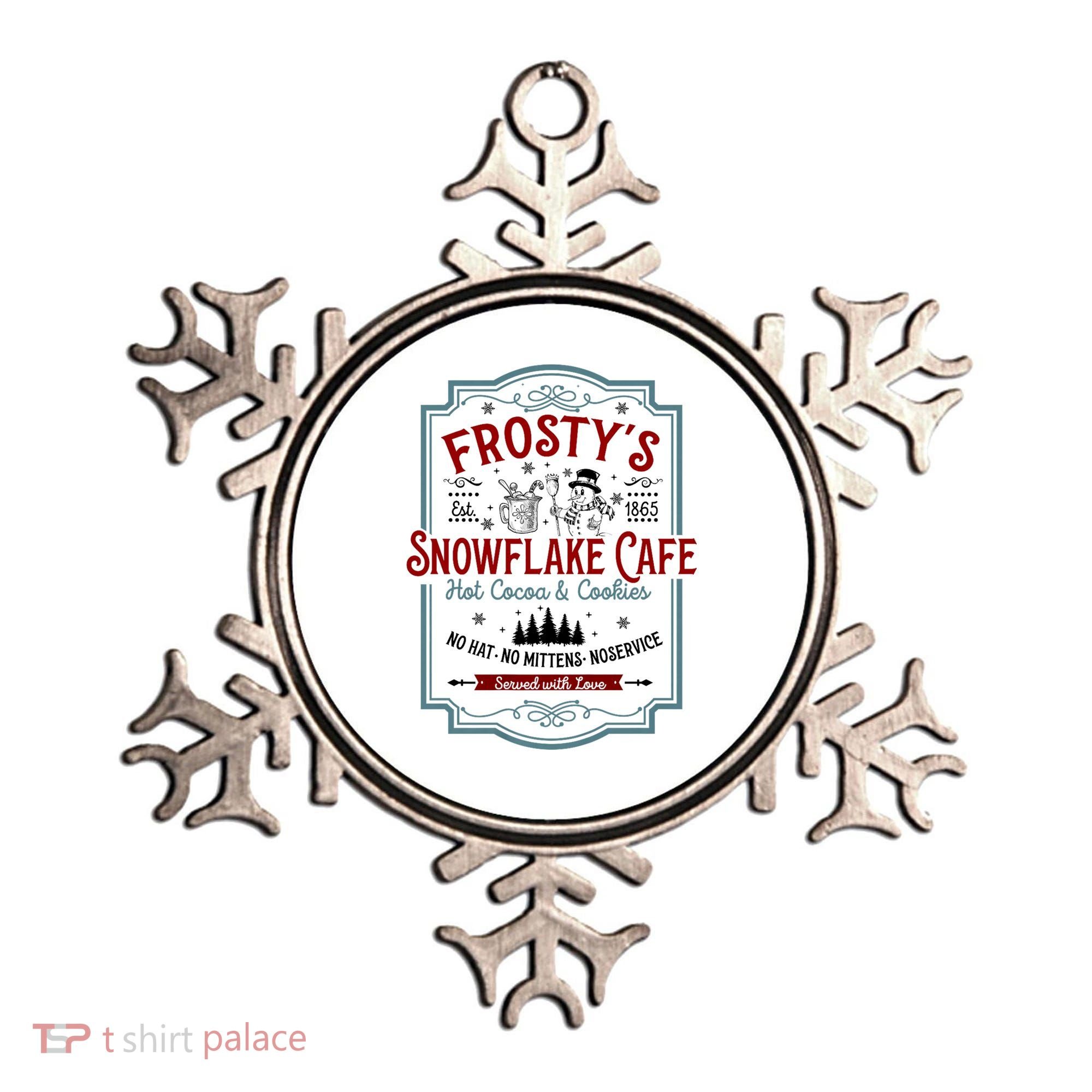 FrostyS Snowflake Cafe With Hot Cocoa And Cookies Christmas Ornament