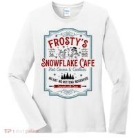 FrostyS Snowflake Cafe With Hot Cocoa And Cookies Christmas Women's Long Sleeve Shirt thumb 0