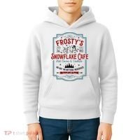FrostyS Snowflake Cafe With Hot Cocoa And Cookies Christmas Kids Hoodie thumb 4