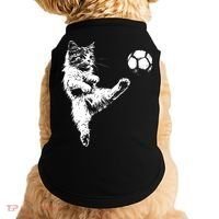 Funny Soccer Cat Doggie Tank thumb 0